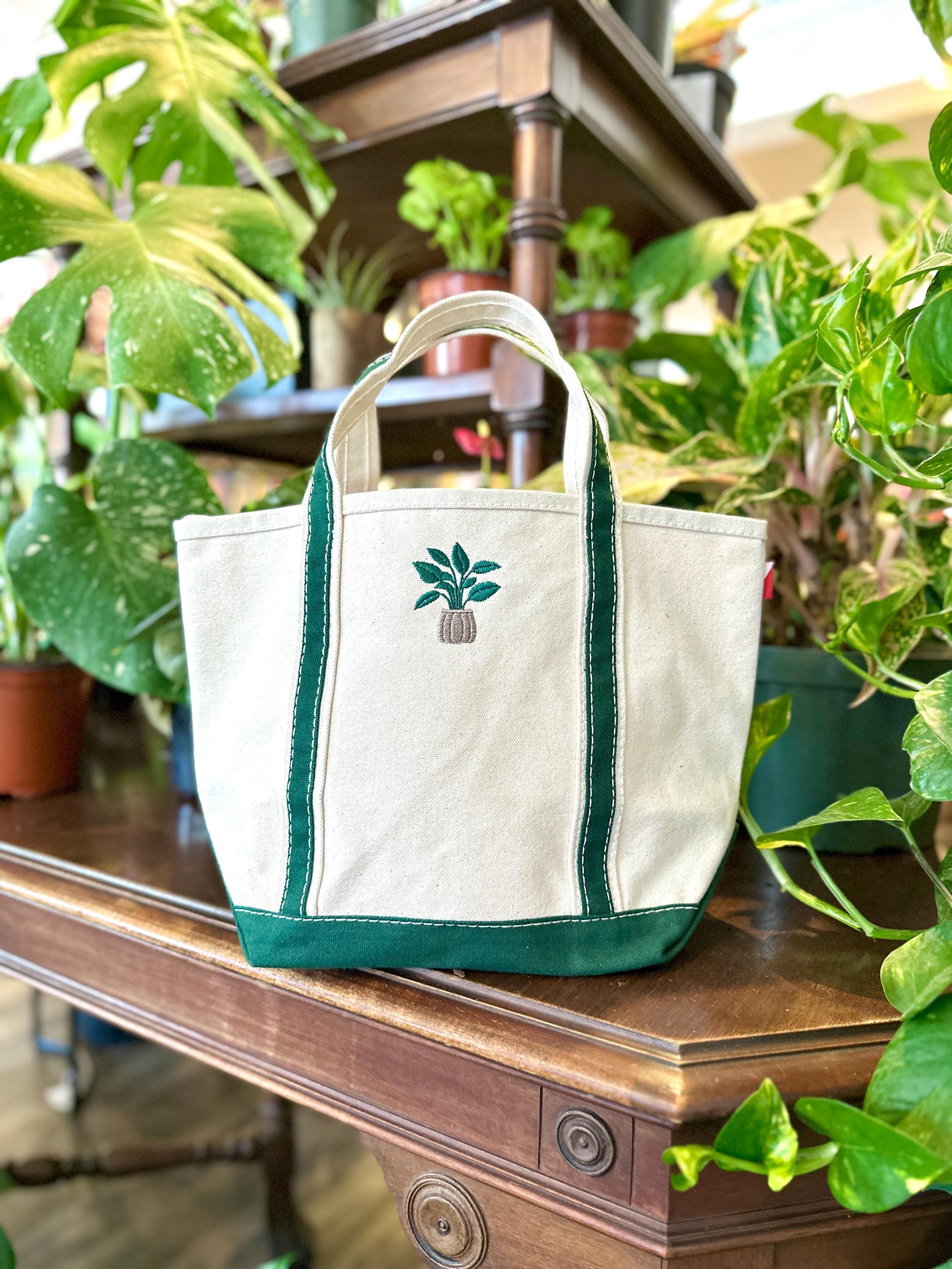 Mini Icon Canvas Tote, Coastal Summer Small Custom Bag, Bridal Party Gift, Canvas Small Boat Bag,  Embroidered Bag for Bachelorette Party
