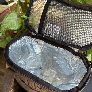 Waxed Canvas Drink Cooler, Insulated Golf Cooler, Soft Pack Cooler, Fathers Day, Groomsmen Gifts, Beer Lovers Caddy, Mens Lunch Minimalist image 4