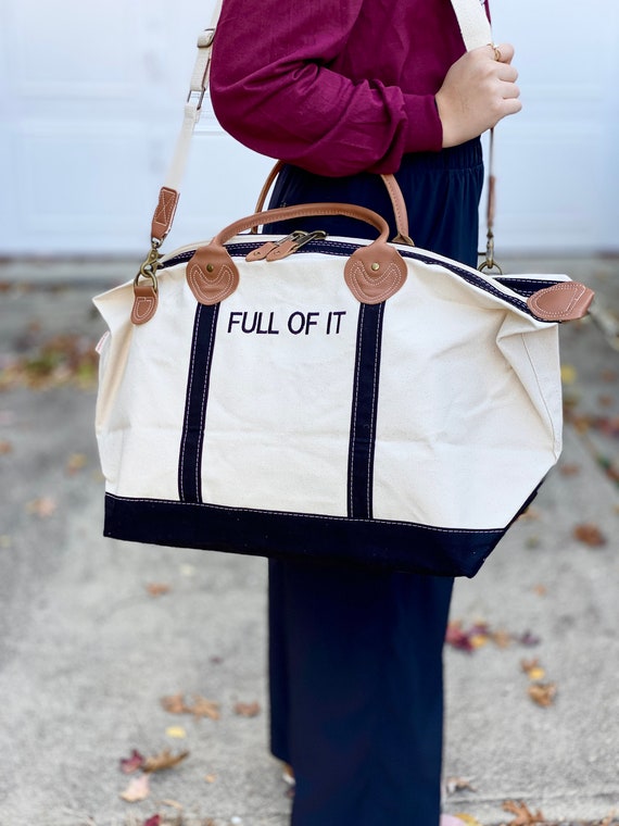 Personalized Weekend Bag Ironic Tote Monogram Canvas Weekend Bag