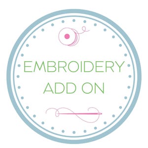 Add On Embroidery Location, Icon, Sleeve Option, Custom Embroidery Text, Embroidered Hearts On Sleeve, Extra Name, Additional Embroidery