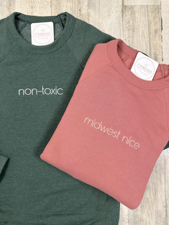 Felpa con ricamo semplice e personalizzata, felpa con citazione