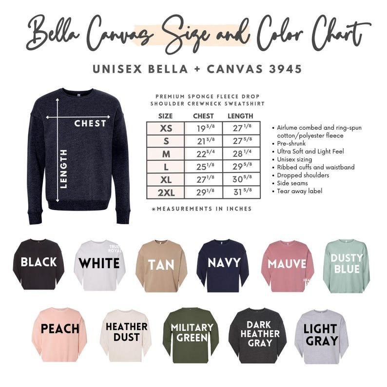 Monogram Sweatshirt, Custom Embroidered Sweatshirt, Super Soft Cozy Bella Canvas Personalized Crewneck | Preppy Embroidered Monogram Shirt image 9
