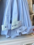 Button Up Shirt With Personalized Cuff Detail, Shirts for Bridal Party, Minimalist Wedding Day Button Down, Mini Monogram Coastal Oxford