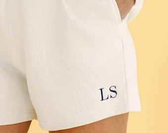 Embroidered Cozy Fleece Shorts with Initials or Icon, To Match Mock Neck Sweatshirt