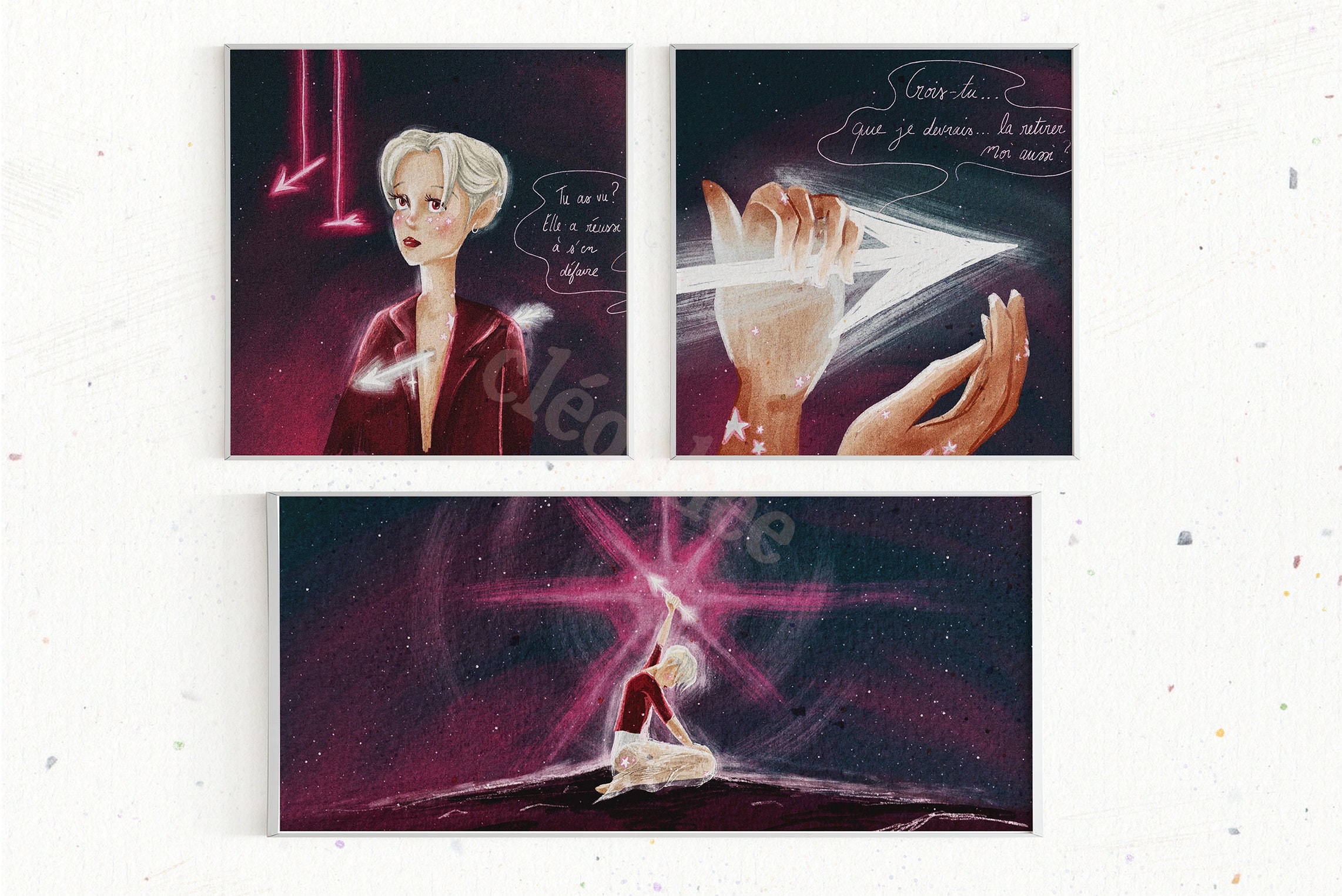 Print Triptyque - La Flèche