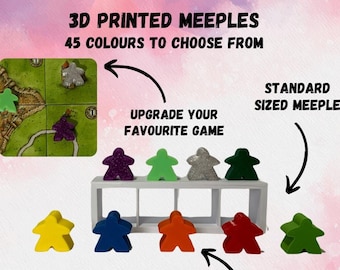 3D Printed Meeples -  45 Colours to choose from