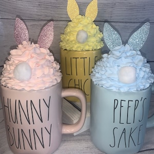 Bunny Faux Whipped Mug Topper