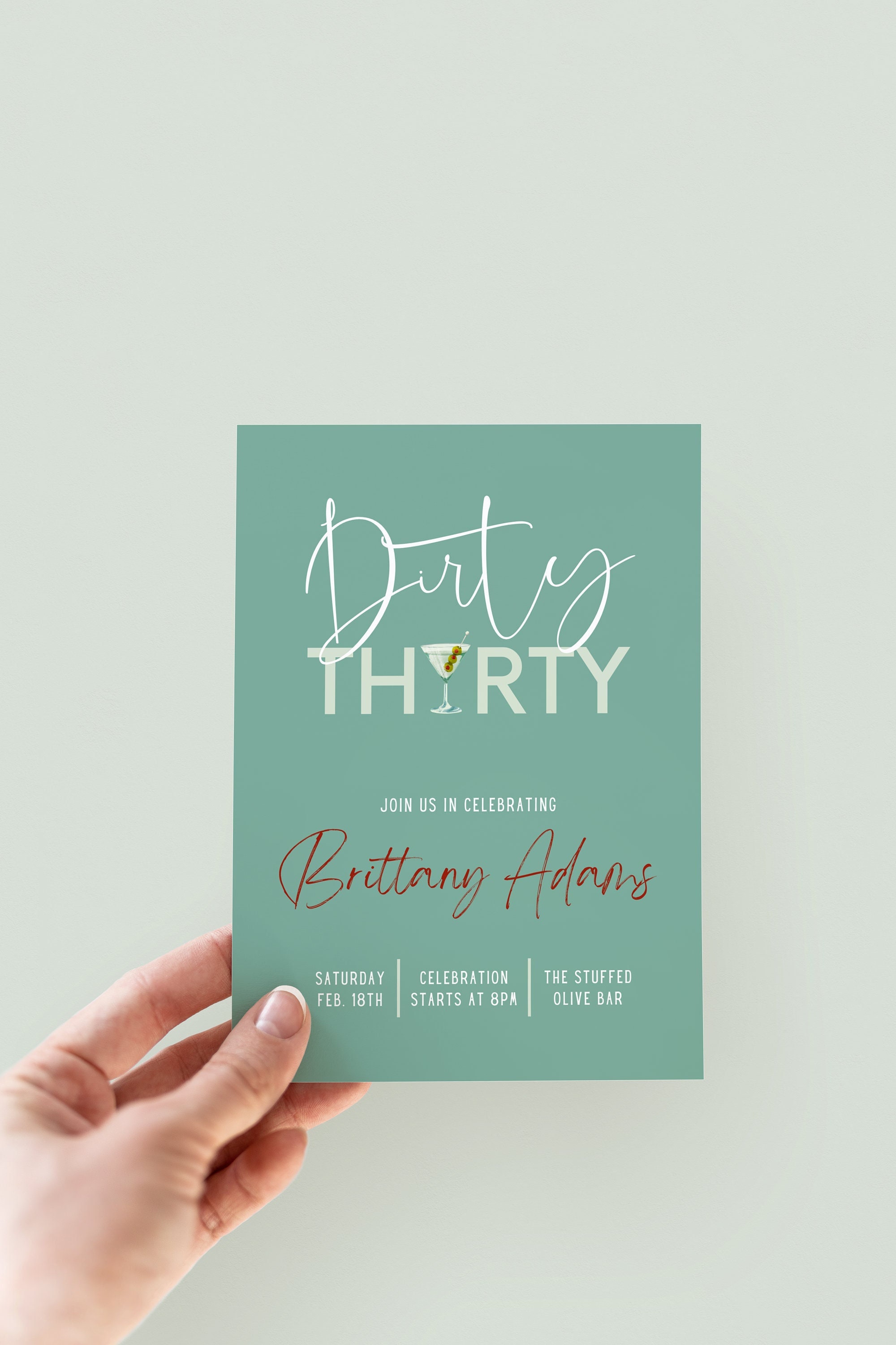 Dirty Thirty Birthday Party Invitation 30th Birthday Party DIY Canva Template Instant Download Birthday Invite