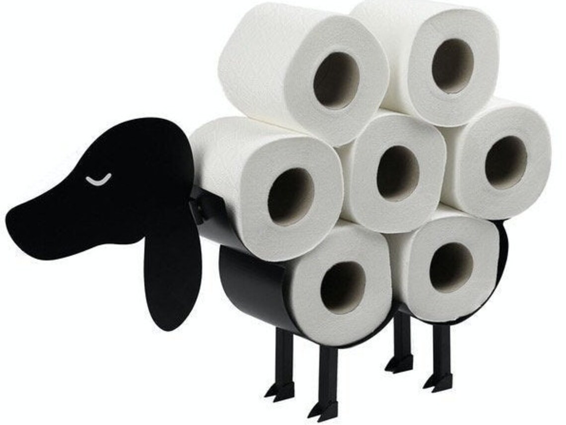 Toilet Roll Holder Dog Etsy