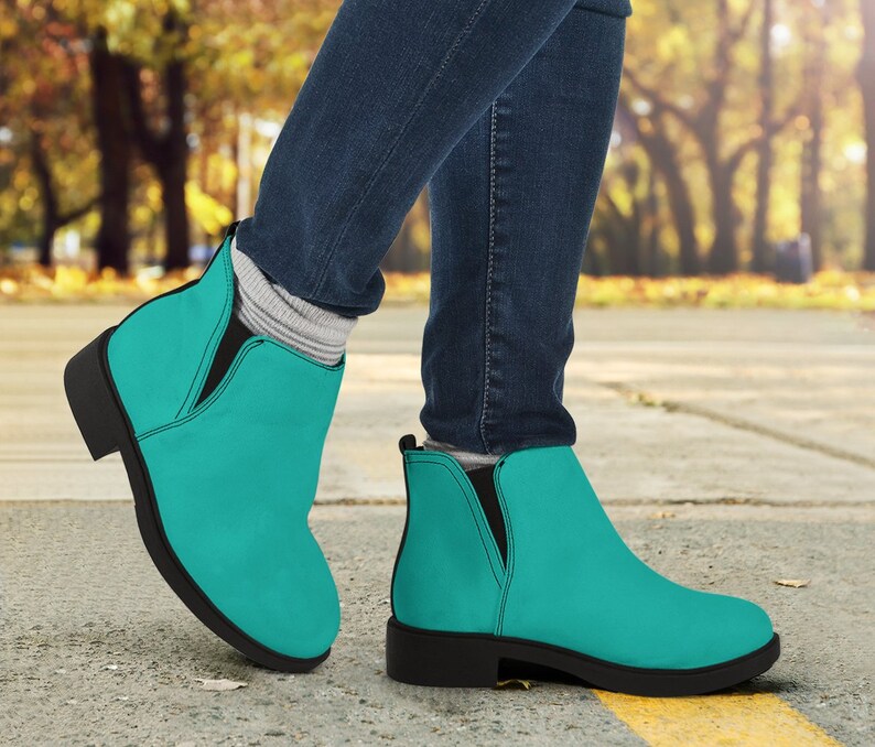 Psychedelic boots Girl boots Boho boots Blue Girl Women/'s boots Vegan boots Suede BootsCombat boots Bohemian Boots