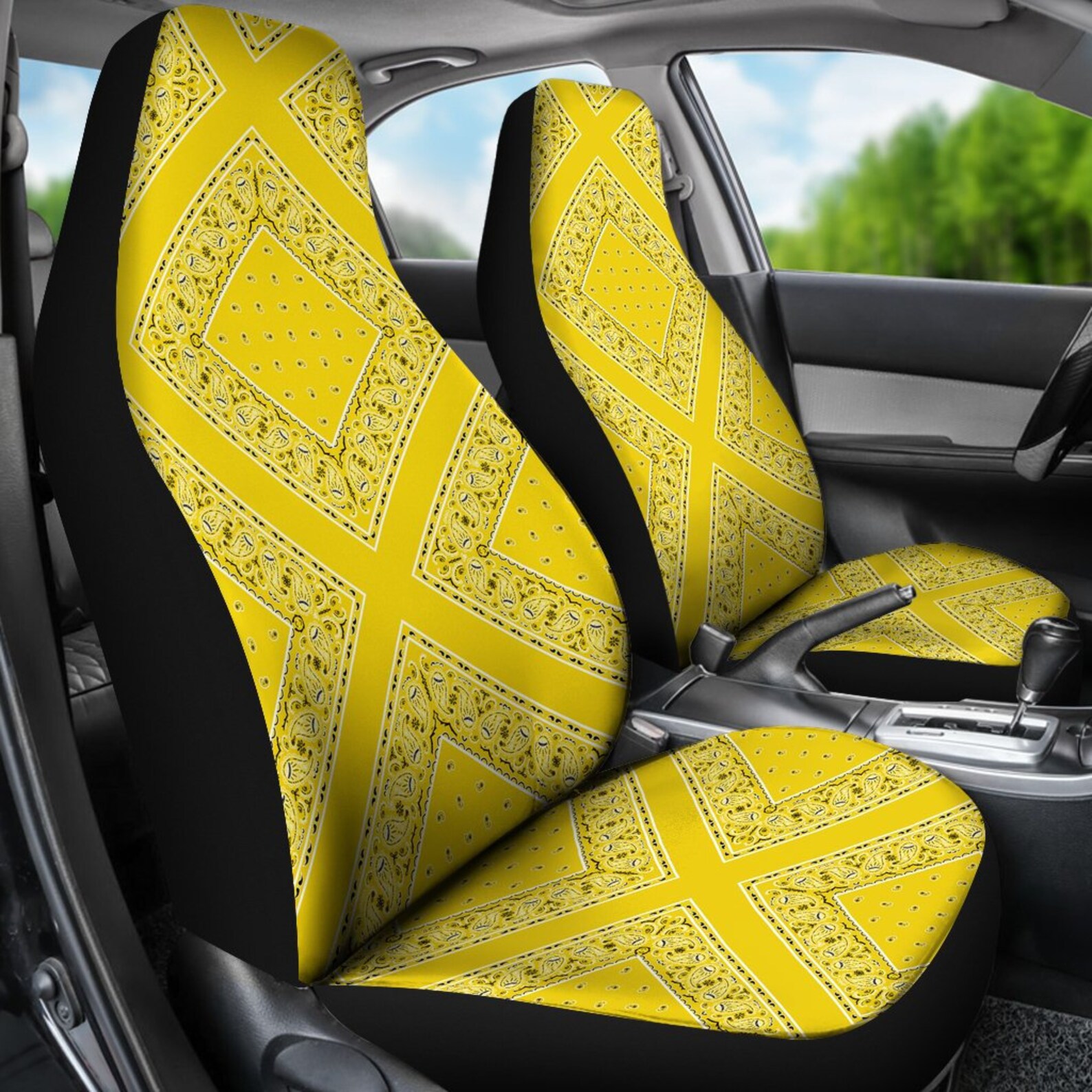 Yellow Car Seat CoversBandana Car Seat CoversYellow Etsy