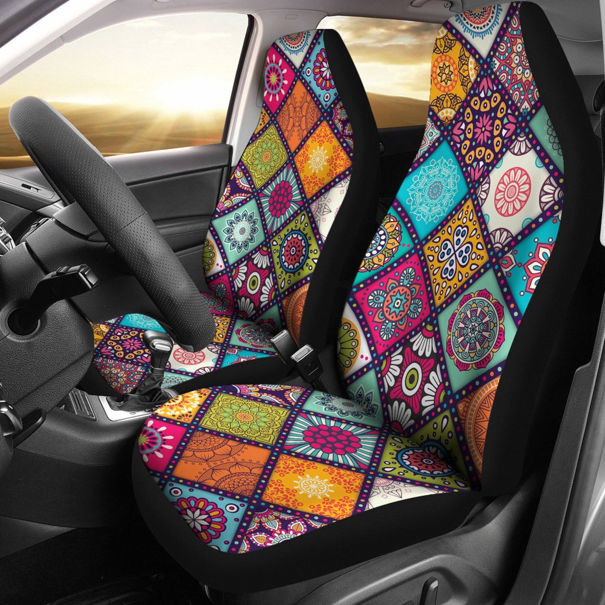 Mandala Car seat cover