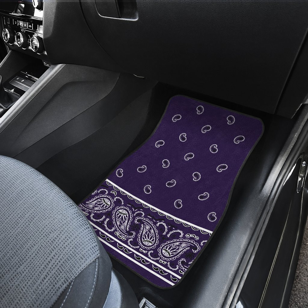 Purple Car Mats Car floor matsbandana car floor matsfloor Etsy