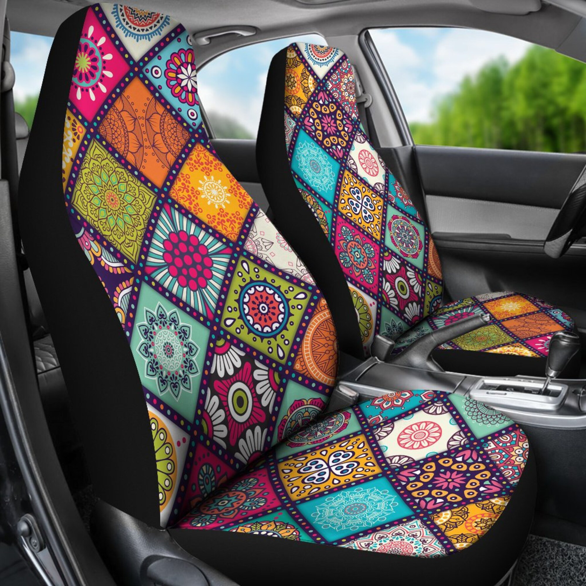 Discover Mandala Car seat cover