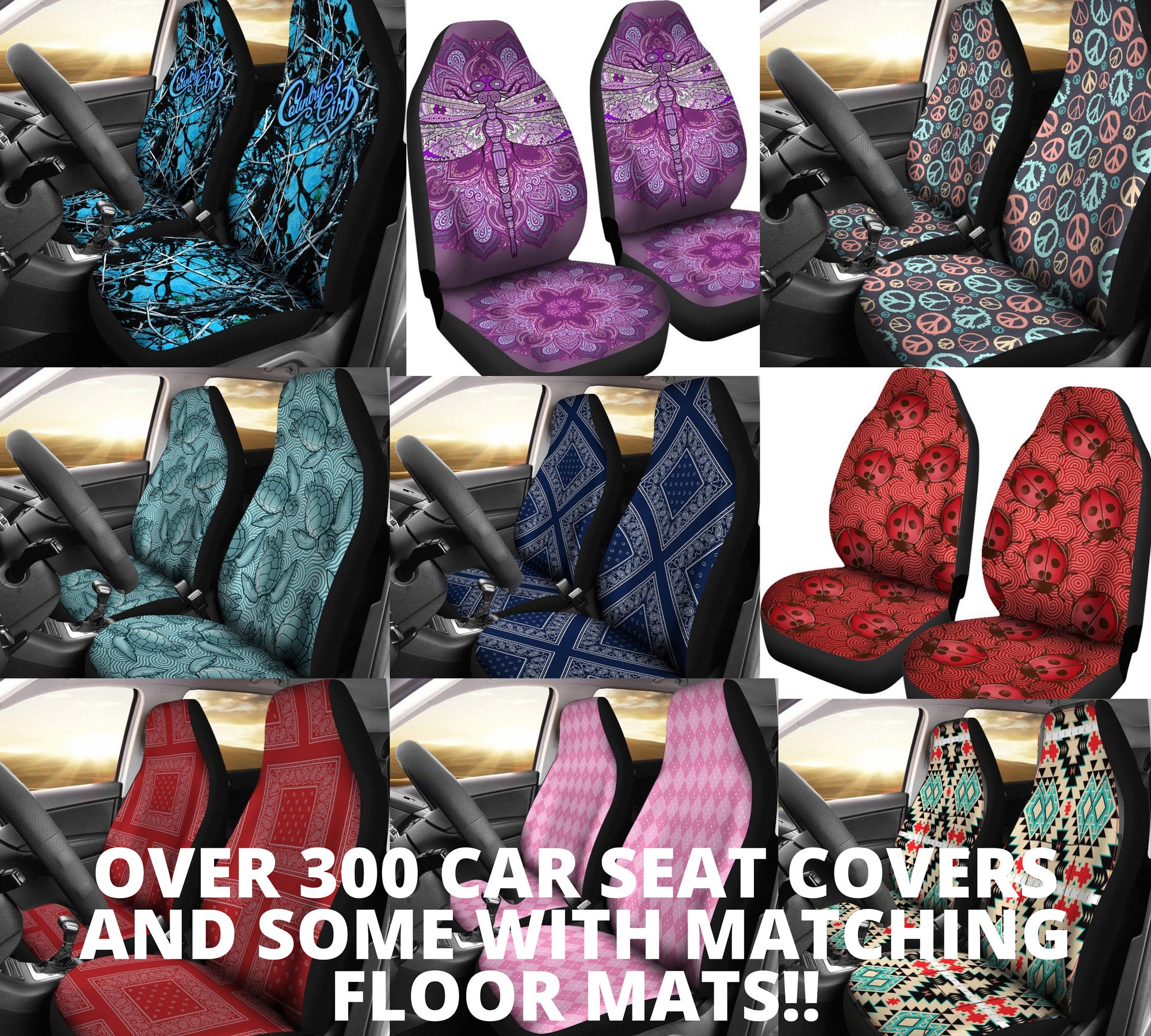Discover Mandala Car seat cover