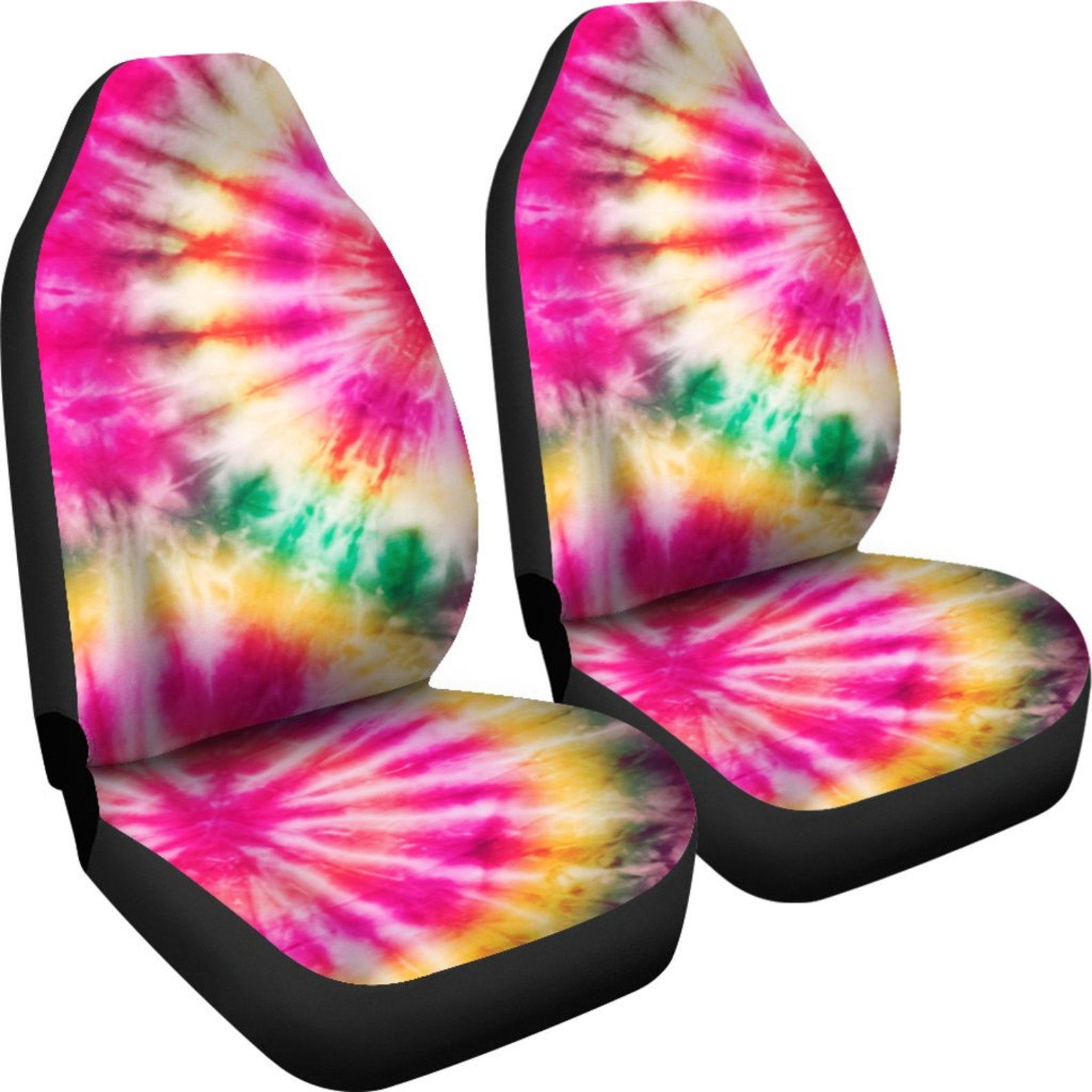 Tie Dye Bright Colorful Car Seat Covers Car Seat Covers Pair Etsy
