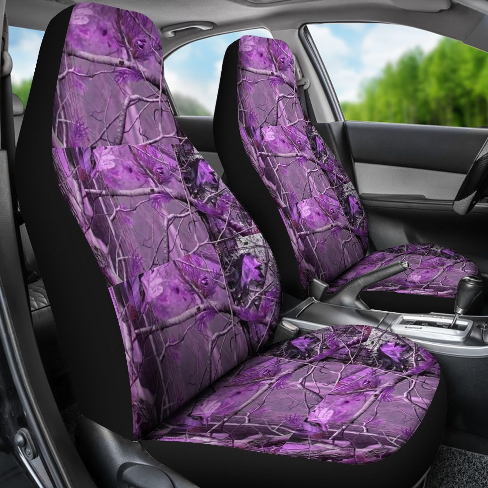 Purple Camo Car Seat CoversCar Seat Covers 2 Front Seat Etsy