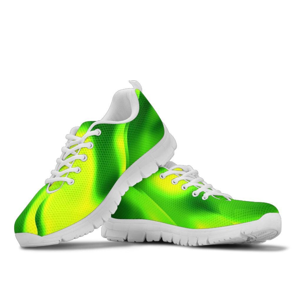 neon green canvas shoes