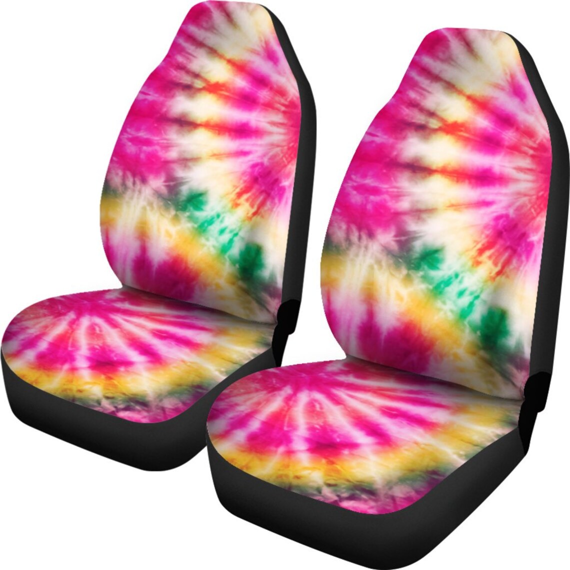 Tie Dye Bright Colorful Car Seat Covers Car Seat Covers Pair Etsy