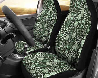 Showudesigns Car Seat Covers Front Seat+Steering Wheel Cover+Cup Holder Coasters+Seat Belt Cushion+Key Rings 9 Pieces Car Accessories Set Universal Fit SUV,Sedan Showudesigns Car Seat Covers Front Seat+Steering Wheel Cover+Cup Holder Coasters+Seat Belt Cushion+Key Rings 9 Pieces Car Accessories Set Universal Fit SUV,Sedan