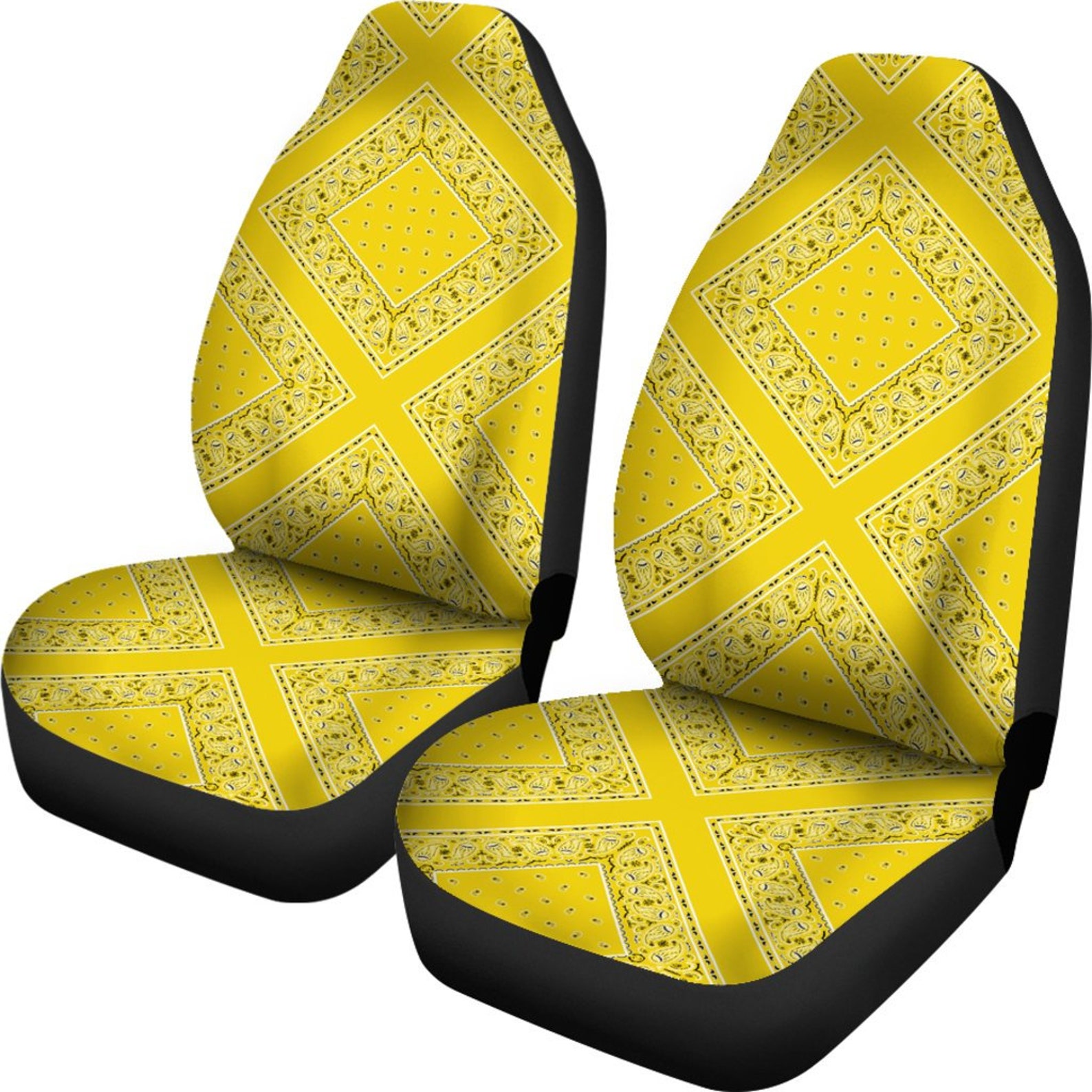 Yellow Car Seat CoversBandana Car Seat CoversYellow Etsy