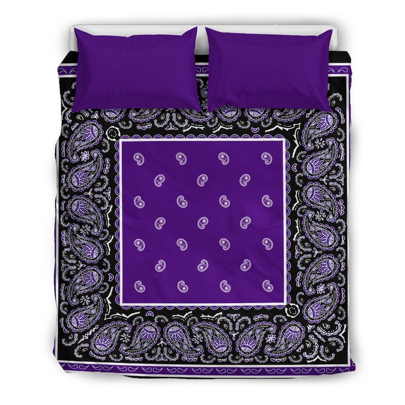 Hippie Classic Black and Purple Duvet Cover Set,Duvet Cover Bedding Coverlet Printed Duvet Cover Comforter Multi Colored