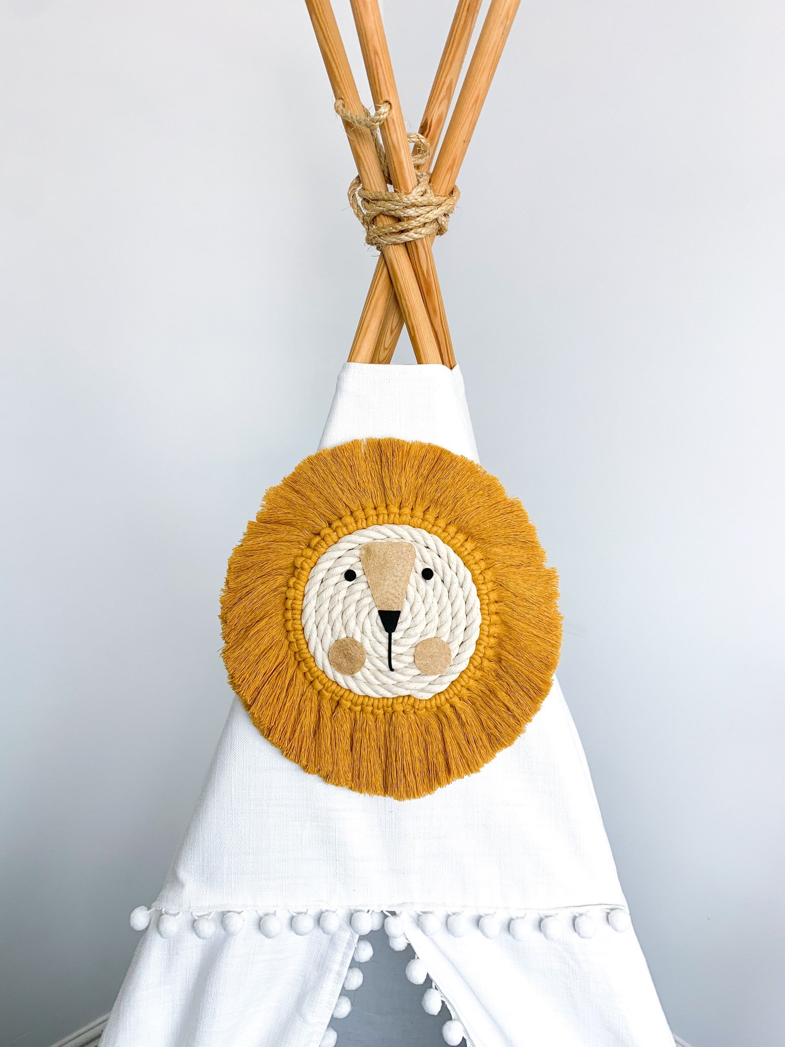 Mustard Lion Head Wall Hanging Lion Decor Safari Decor Etsy