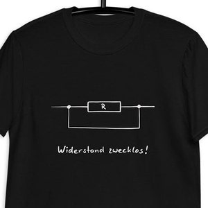 "Widerstand Zwecklos" Tank Top - Elektriker Spruch Shirt