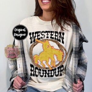 Yellow Western Roundup Digital Download
