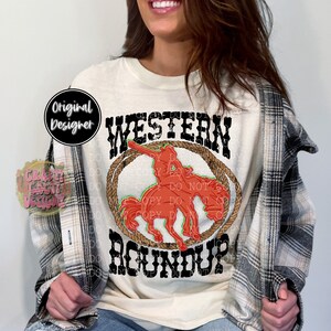 Red Western Roundup Digital Download