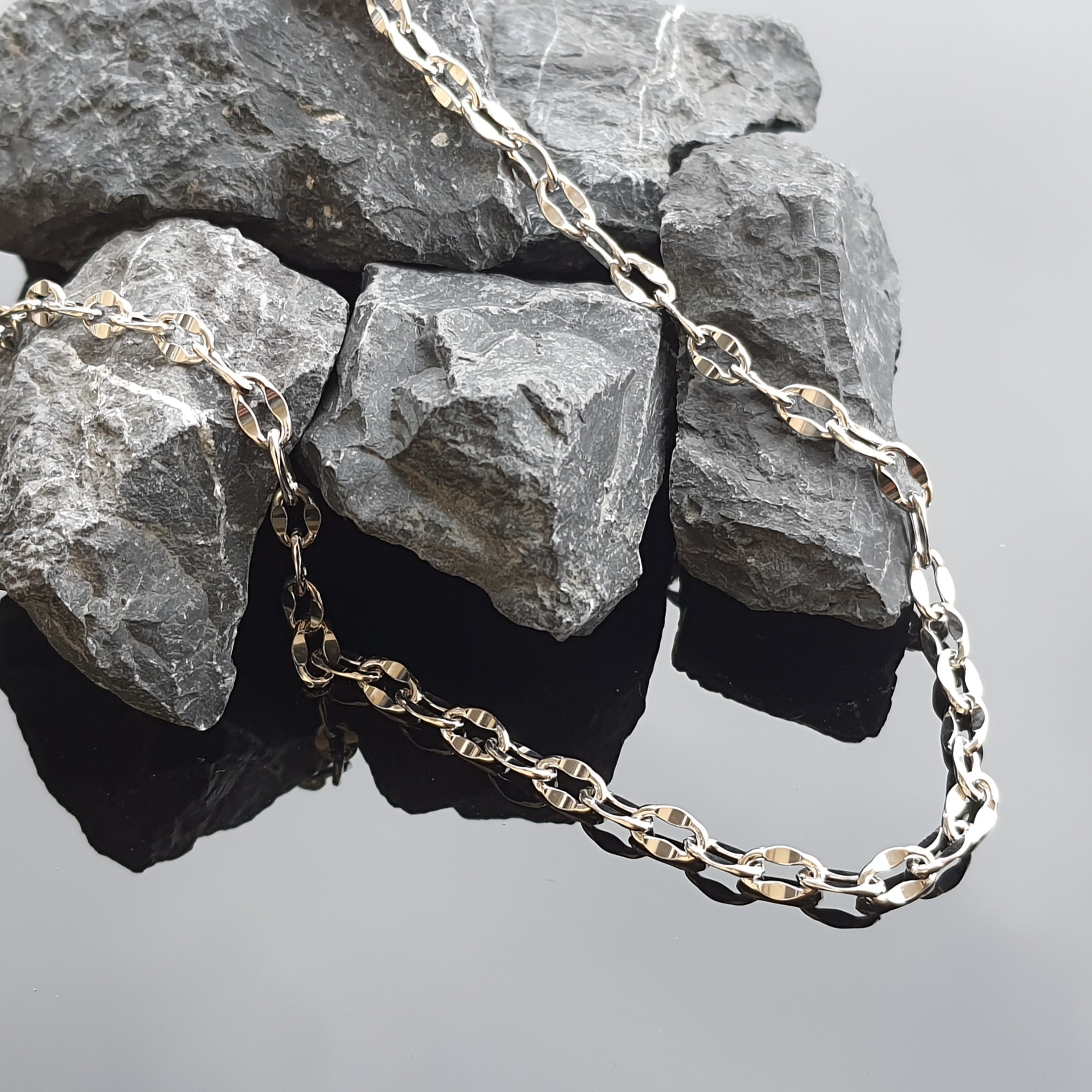 925 Silber Ankerkette Ankerkette Silberarmband 925 Sterling | Etsy