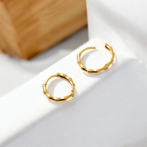 Orecchini Cerchio Bambù - GIOVANNI RASPINI - Parrotta Gioielli - Foto 5