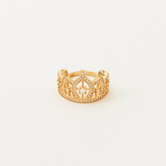 Crown ring shop 14k gold