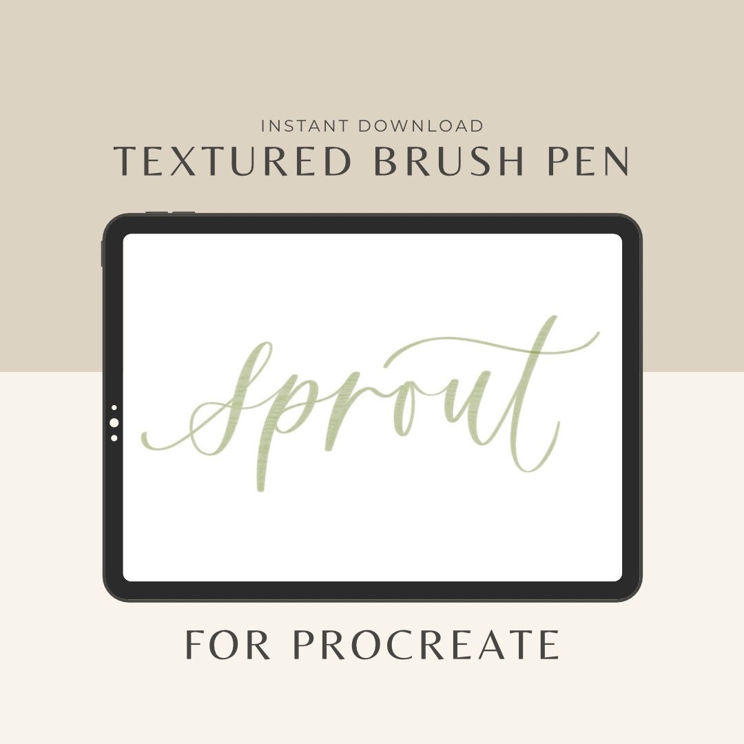 Buy Sprout Procreate Brush Calligraphy Brush Pen Textured Lettering  Brush Instant Digital Download Online in India
