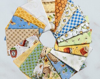 Fat Quarter Bundle of Garden Buzz by Sandy Lyman Clough for P&B fabrics