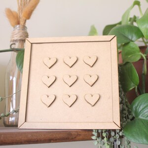 Cuadro corazón para colocar nombre de la familia, archivo digital de cuadro corazón, corte  laser para decorar  casa o regalar a tu familia
