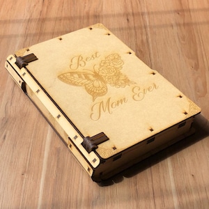 Libro de memorias, archivo digital, corte laser
