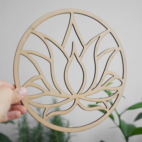 Lotus Flower Laser Cut, Lotus Flower SVG, Lotus Flower Symbolism, Lotus Flower Decoration, Lotus Flower Digital File