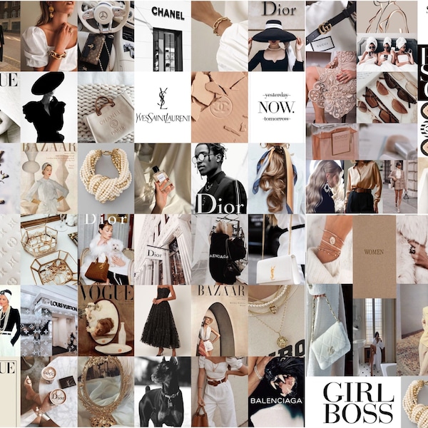 Collage kit fashion Wall collage kit Tezza collage kit DIGITAL DOWNLOAD  66pcs