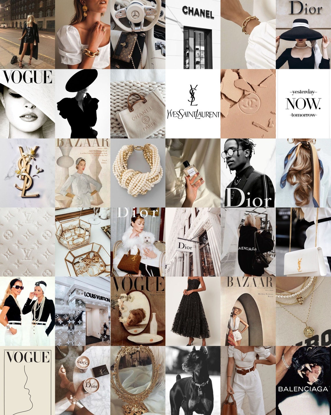 Collage Kit Fashion Wall Collage Kit Tezza Collage Kit DIGITAL | Etsy