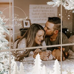 christmas window magic overlay winter overlay DIGITAL