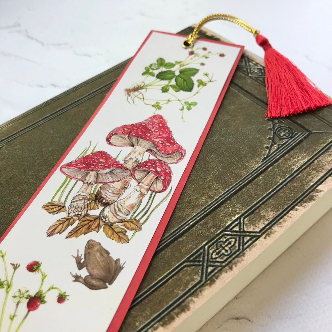 Set 2 Handmade Bookmark With Tassel Cottagecore Bookmark Etsy
