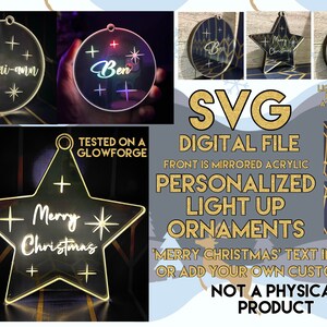 Light up ornaments SVG digital file