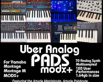 Uber Analog Pads Modx+ Sample Pack voor Yamaha Montage