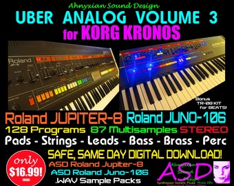 Korg Kronos Uber Analog Volume 3 Synthesizer Sample Pack