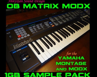 OB MATRIX MODX Sample Pack Yamaha Montage Synthesizer