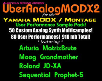 Uber Analog MODX Vol. Samplepakket van 2 synthesizers