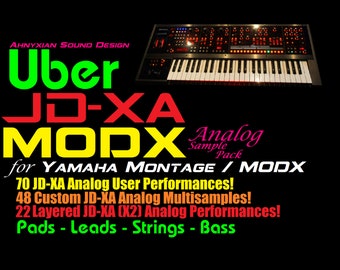 ASD Uber JDXA MODX für Yahama Montage Synthesizer Sample Pack