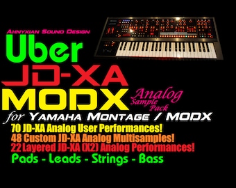 ASD Uber JDXA MODX voor Yamaha Montage-synthesizer-samplepakket