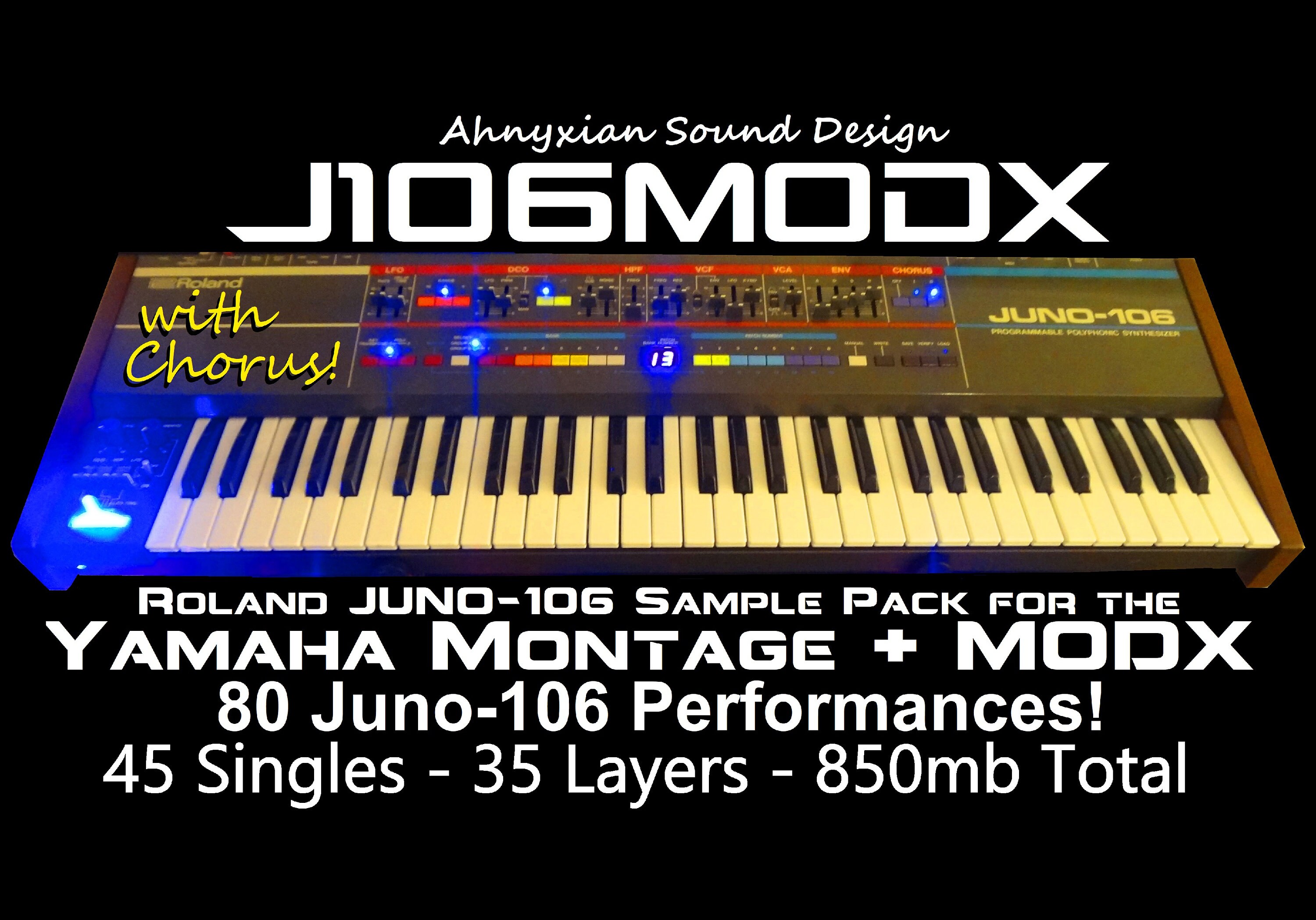 J106MODX Juno-106 sample pack for Yamaha Montage / Modx